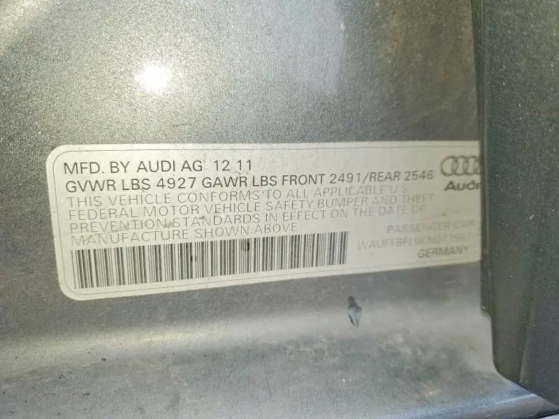 2012 AUDI A4 PREMIUM PLUS  