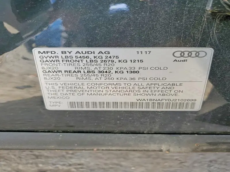 2018 AUDI Q5 PREMIUM PLUS  