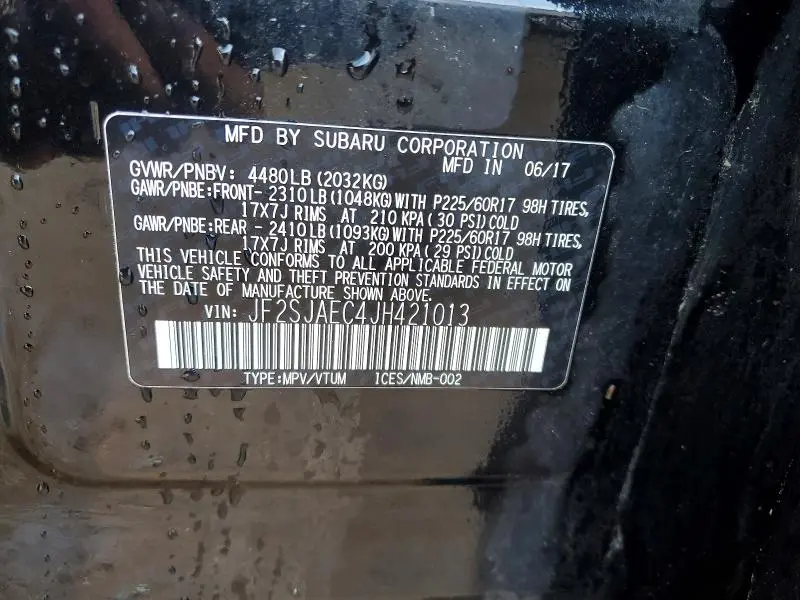 2018 SUBARU FORESTER 2.5I PREMIUM  