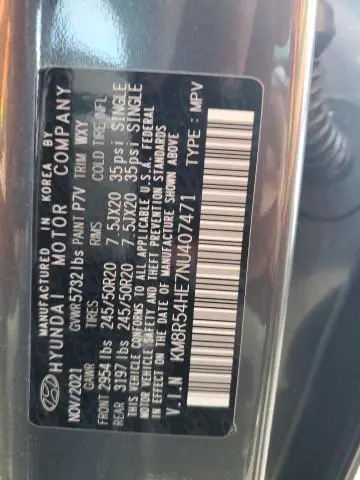 2022 HYUNDAI PALISADE LIMITED  