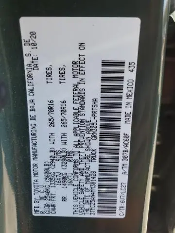 2021 TOYOTA TACOMA DOUBLE CAB  