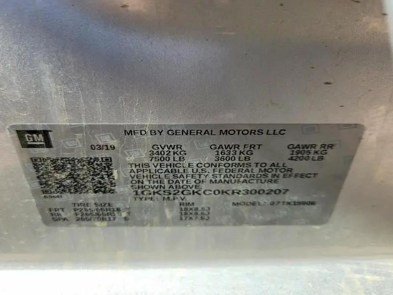 2019 GMC YUKON XL K1500 SLT  
