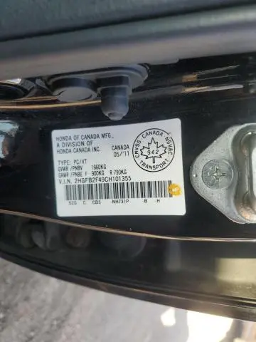 2012 HONDA CIVIC LX  