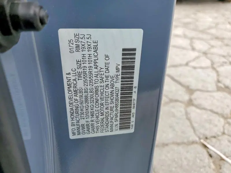 2025 HONDA ODYSSEY TOURING  