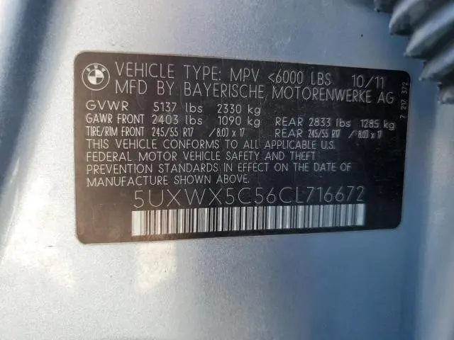 2012 BMW X3 XDRIVE28I  