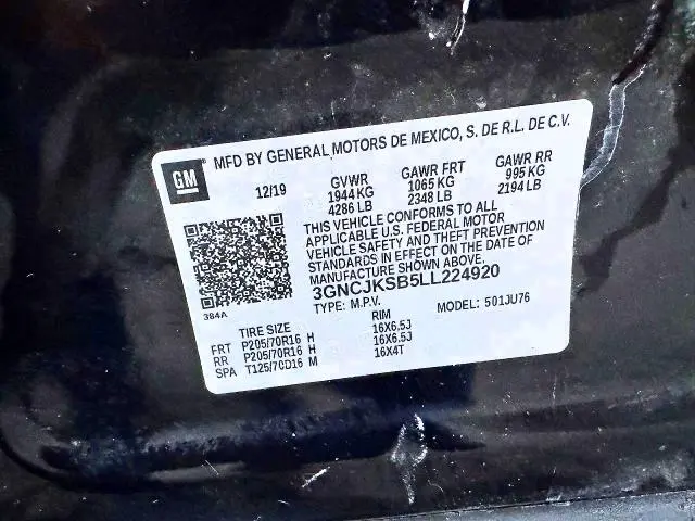 2020 CHEVROLET TRAX LS  