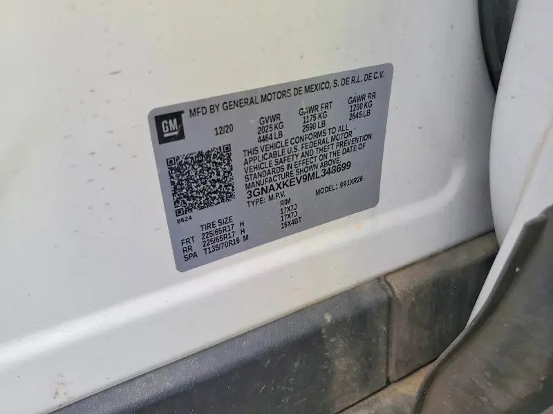 2021 CHEVROLET EQUINOX LT  