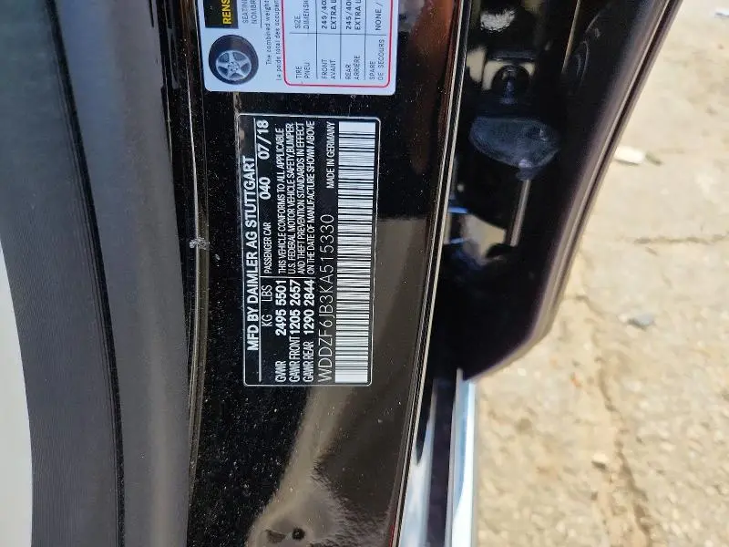 2019 MERCEDES-BENZ E 450 4MATIC  