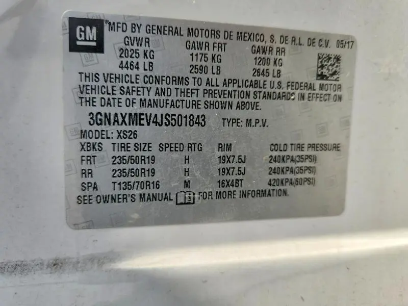 2018 CHEVROLET EQUINOX PREMIER  