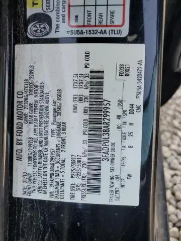 2010 FORD FUSION HYBRID  