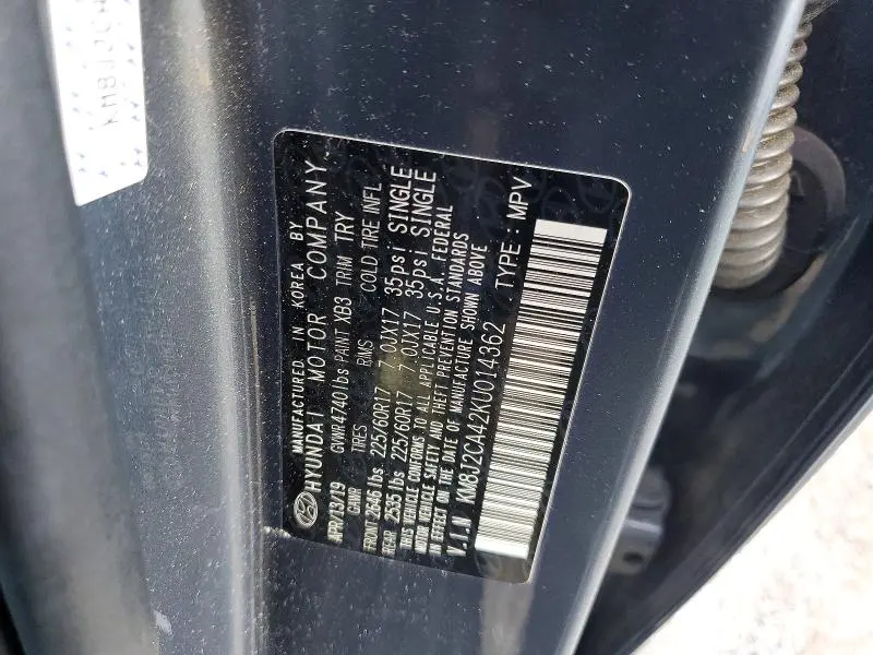 2019 HYUNDAI TUCSON SE  