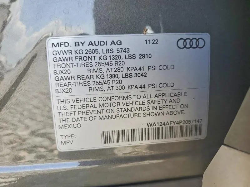 2023 AUDI SQ5 SPORTBACK PREMIUM PLUS  