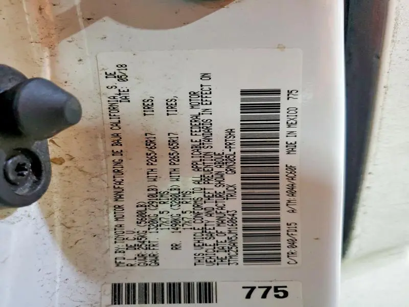 2018 TOYOTA TACOMA DOUBLE CAB  