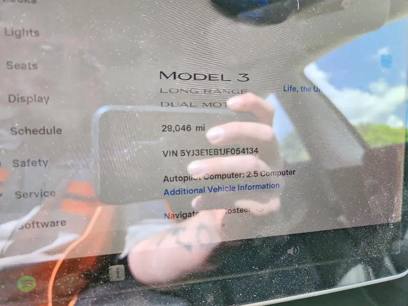 2018 TESLA MODEL 3   