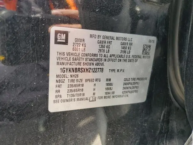 2017 CADILLAC XT5 LUXURY  