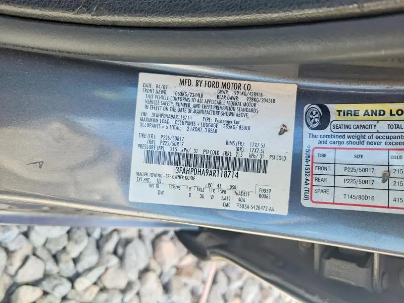 2010 FORD FUSION SE  