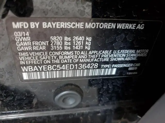 2014 BMW 750 LI  