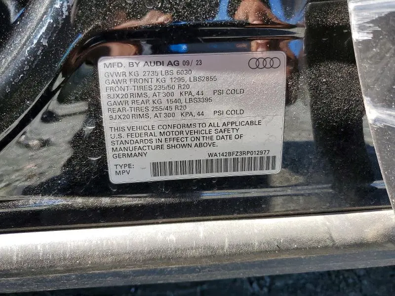 2024 AUDI Q4 E-TRON SPORTBACK PRESTIGE  