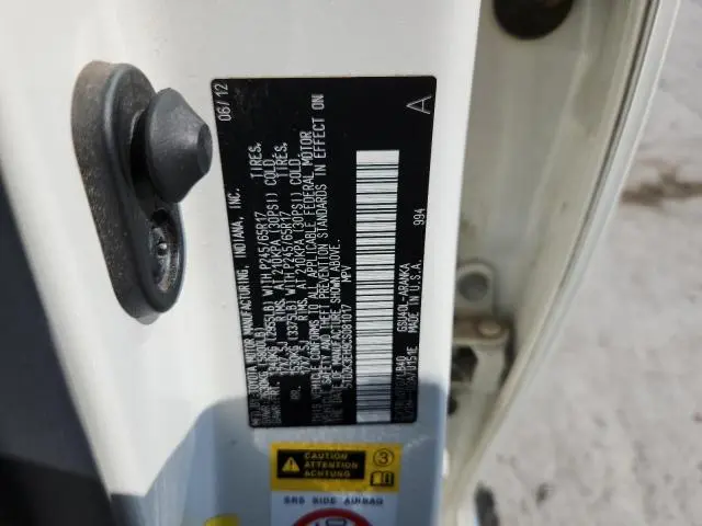 2012 TOYOTA HIGHLANDER BASE  