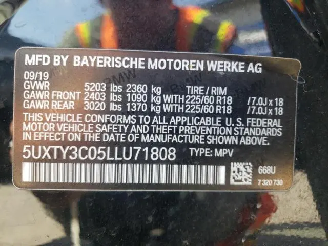 2020 BMW X3 SDRIVE30I  