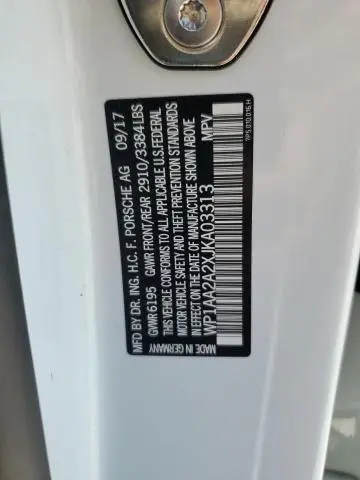 2018 PORSCHE CAYENNE   