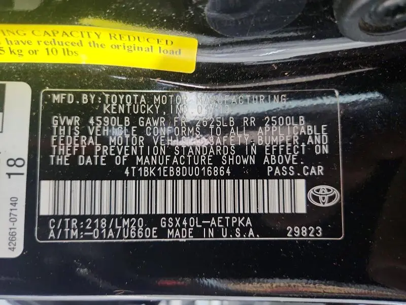 2013 TOYOTA AVALON LIMITED  