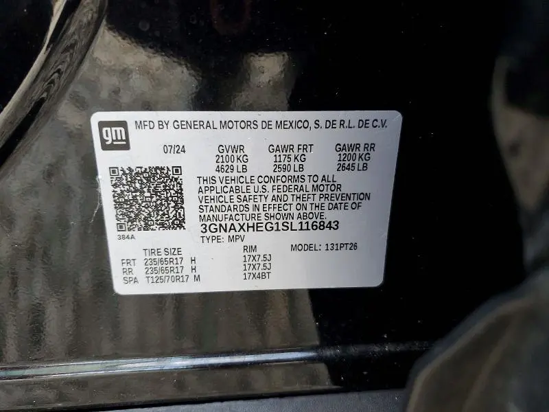 2025 CHEVROLET EQUINOX LT  