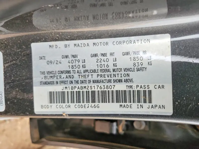 2025 MAZDA 3 SELECT SPORT  