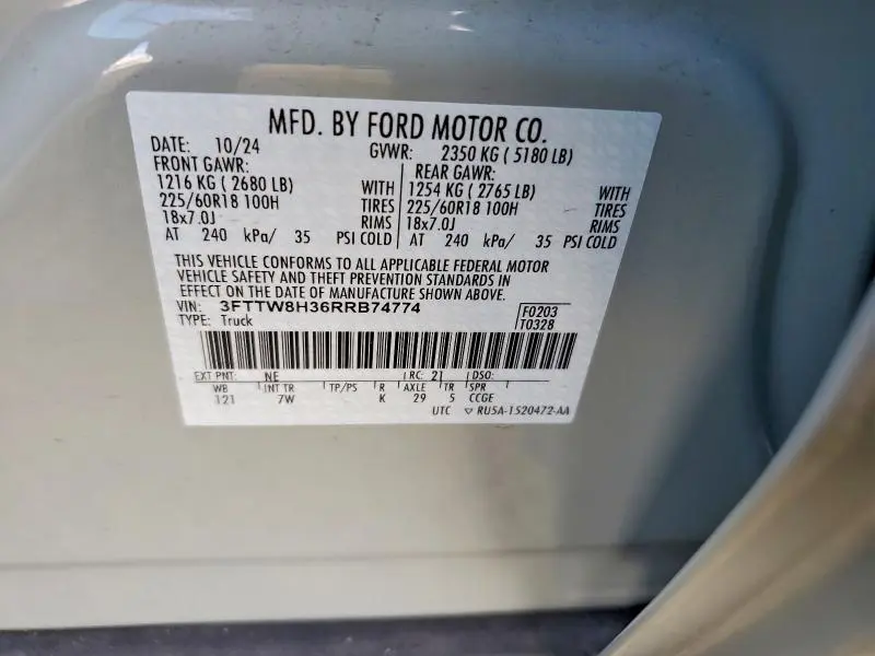 2024 FORD MAVERICK XLT  