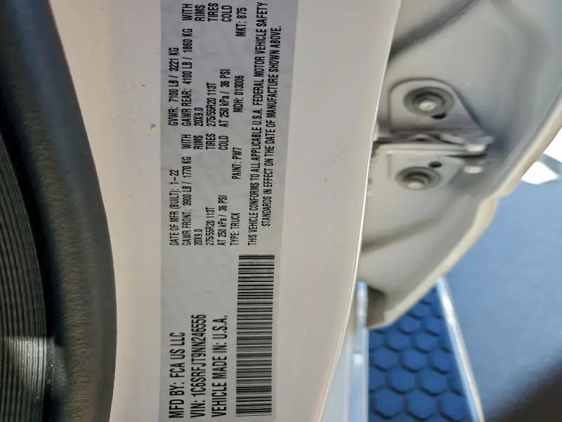 2022 RAM 1500 LARAMIE  