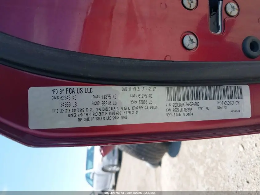 2017 DODGE CHALLENGER SXT