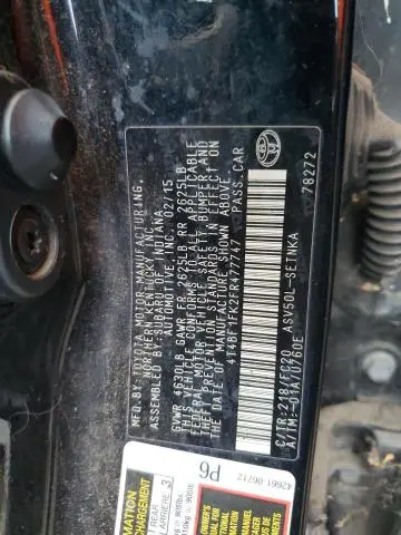 2015 TOYOTA CAMRY LE  