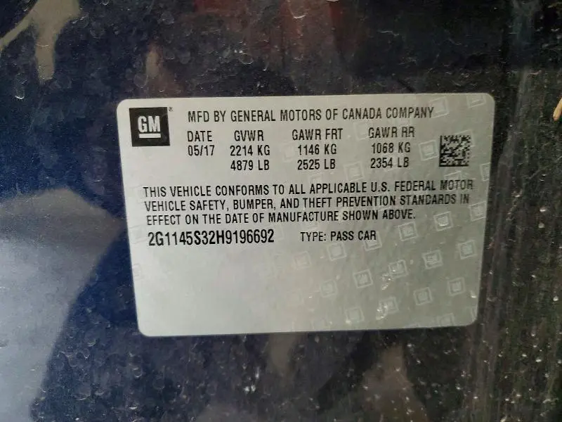 2017 CHEVROLET IMPALA PREMIER  