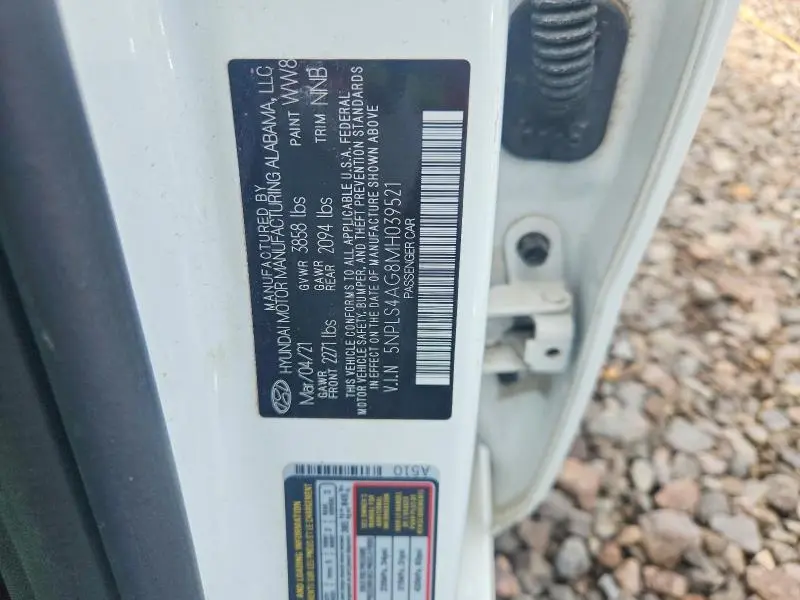 2021 HYUNDAI ELANTRA SEL  