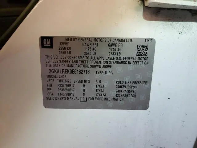 2014 GMC TERRAIN SLE  