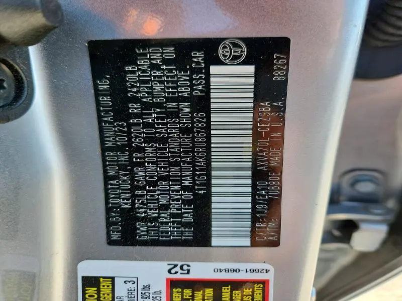 2024 TOYOTA CAMRY SE  