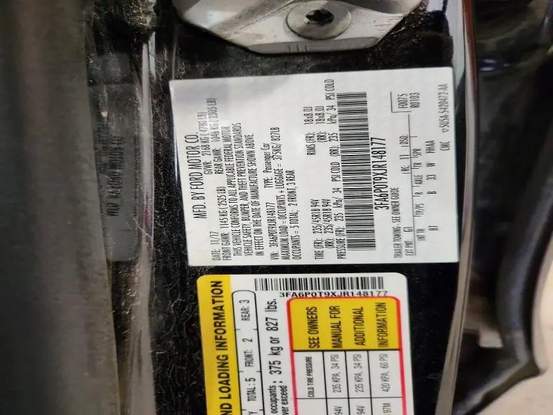 2018 FORD FUSION SE  