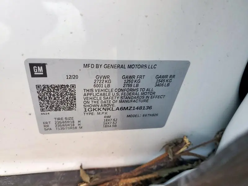 2021 GMC ACADIA SLE  
