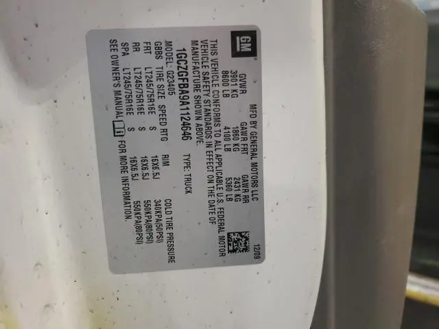 2010 CHEVROLET EXPRESS G2500   