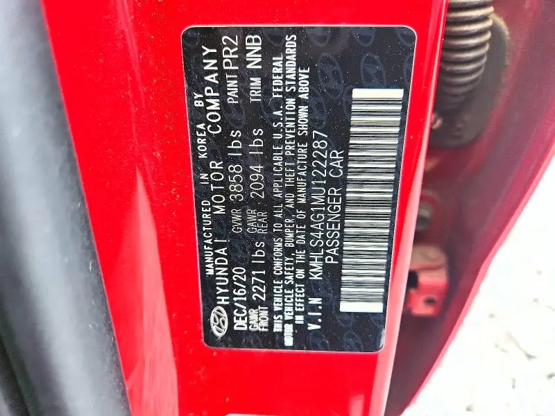 2021 HYUNDAI ELANTRA SEL  