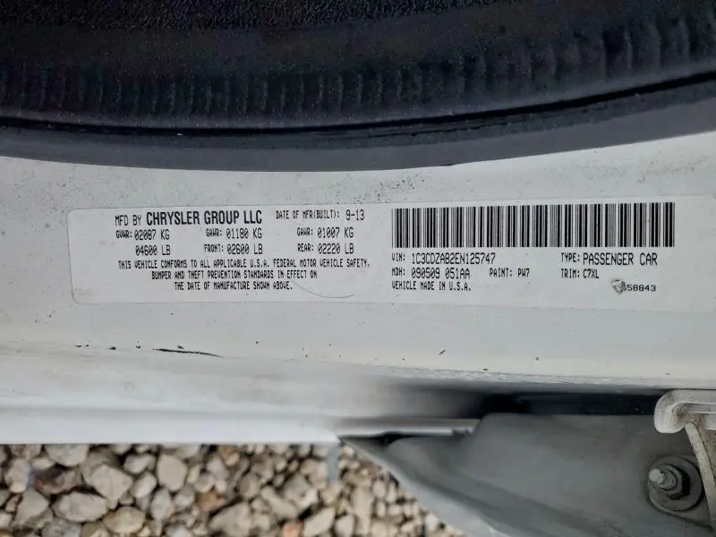 2014 DODGE AVENGER SE  