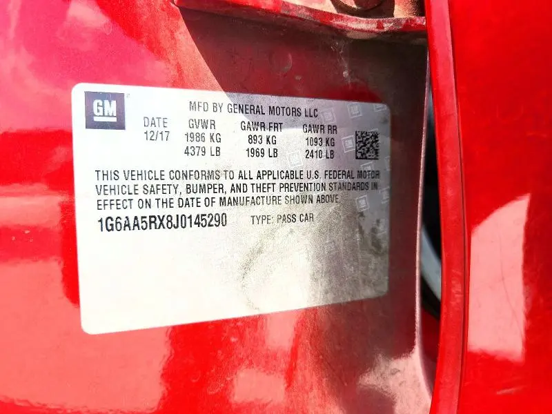 2018 CADILLAC ATS   