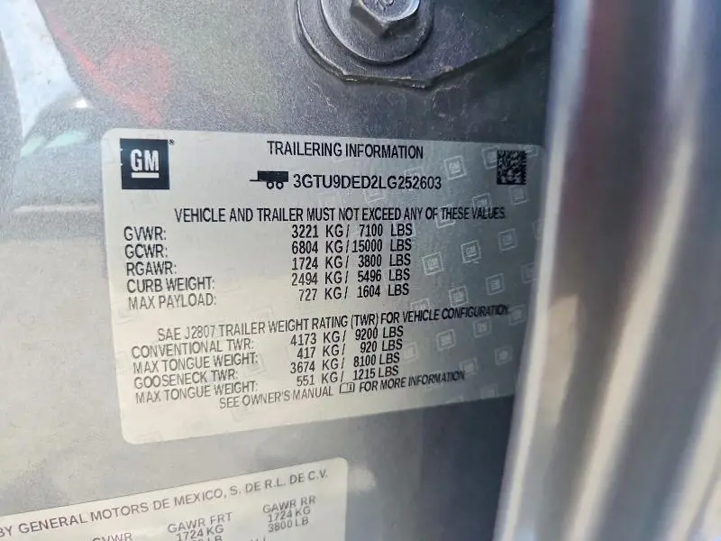 2020 GMC SIERRA K1500 SLT  