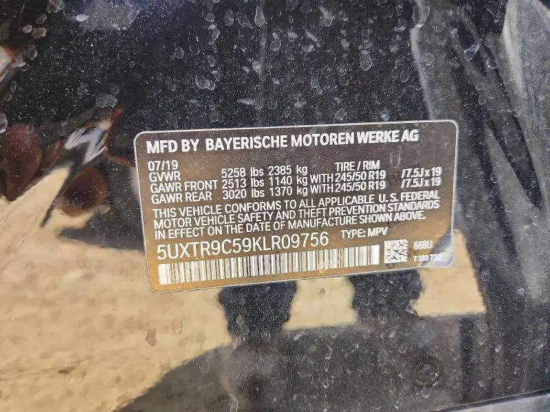 2019 BMW X3 XDRIVE30I  
