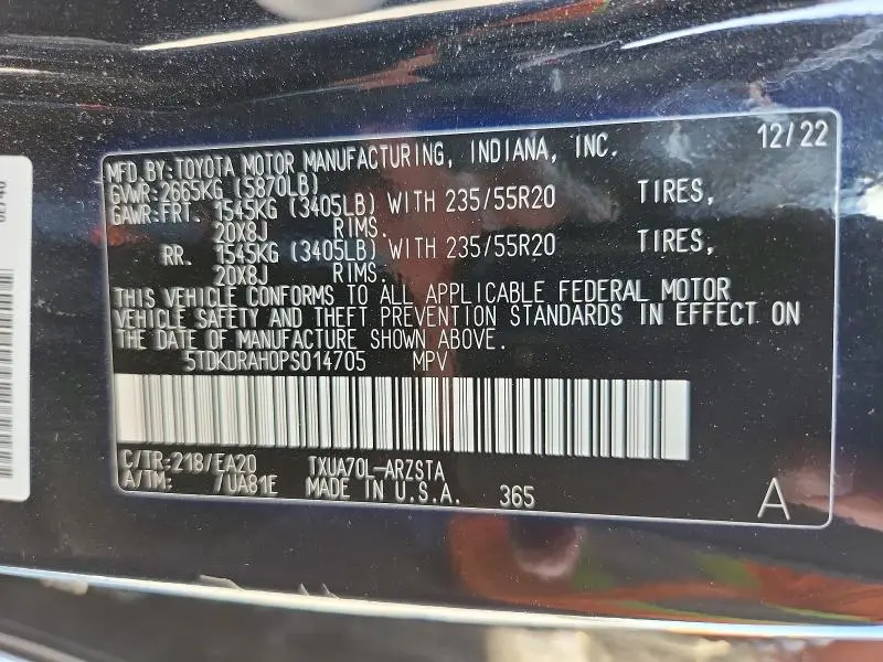 2023 TOYOTA HIGHLANDER XSE  