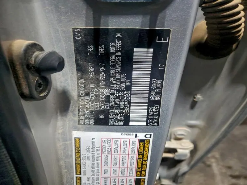 2015 TOYOTA 4RUNNER SR5/SR5 PREMIUM  