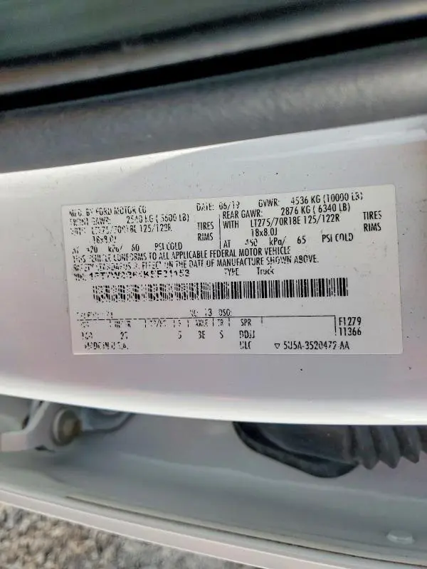 2019 FORD F250 SUPER DUTY  