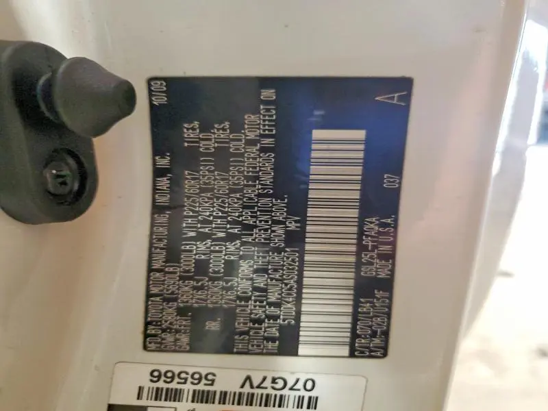2010 TOYOTA SIENNA XLE LIMITED  