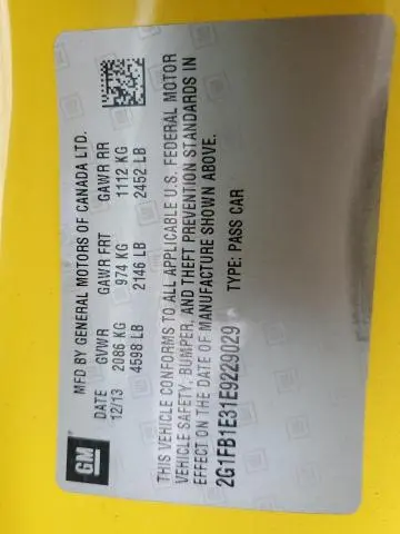 2014 CHEVROLET CAMARO LT