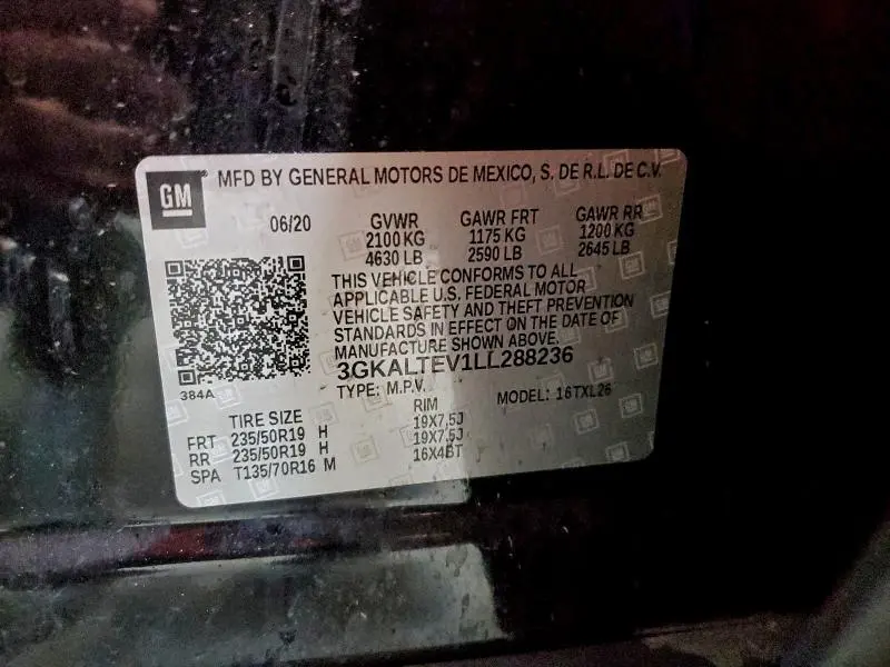 2020 GMC TERRAIN SLE  